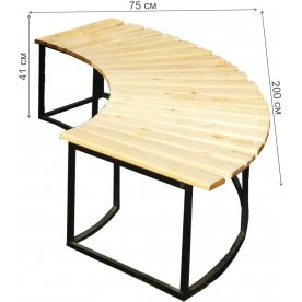 Скамейка Скамейка 1/4 круга
