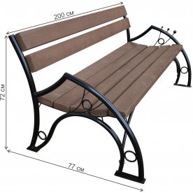 Скамейка Шарики 2 м