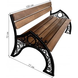 Скамейка Шарики 1,5 м