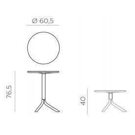 Пластиковый стол Spritz + Spritz Mini