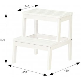 Деревянный табурет-стремянка Массив