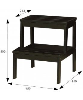 Деревянный табурет-стремянка Массив