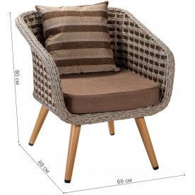 Кресло из ротанга Кюрасао
