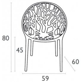 Пластиковое кресло Crystal