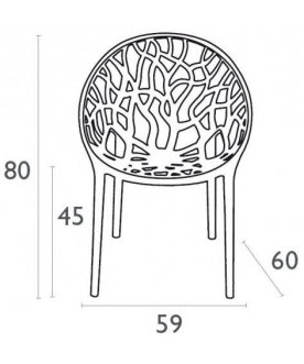 Пластиковое кресло Crystal