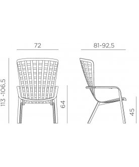 Пластиковое кресло Folio
