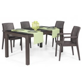 Пластиковое кресло Siena Rattan Armchair Flat