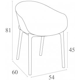 Пластиковое кресло Sky