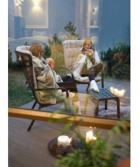 Табурет пластиковый Poggio антрацит