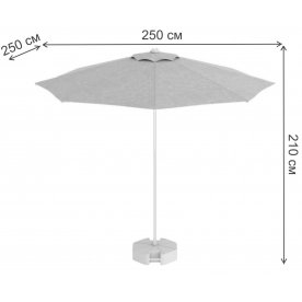 Зонт 50-1011-25/TILT/W/2619