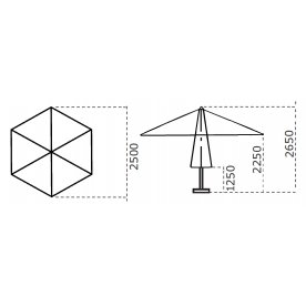 Зонт 091/2500PASA1N