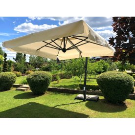 Зонт профессиональный 3х4 м Napoli Braccio антрацит / слоновая кость