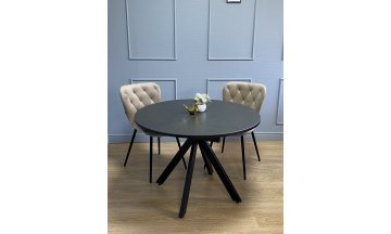 Керамический стол AR1000 темно-серый / черный