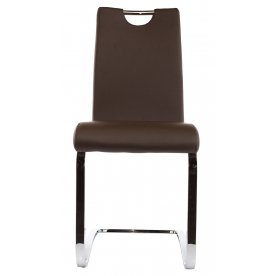 Стул Avola Brown/DC-1050 brown(640)/chrome стул (бр) 1522БР5645 - Отстутсвует спинка.