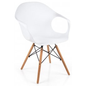 Кресло Hames Light белый / деревянный каркас