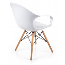 Кресло Hames Light белый / деревянный каркас