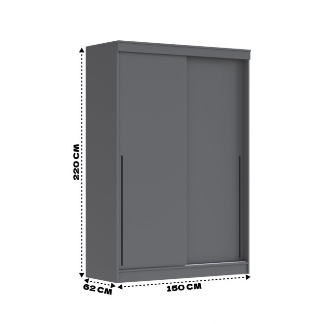 Шкаф-купе Орион 150 графит