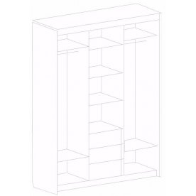 Шкаф-купе ШК-05 орех миланский