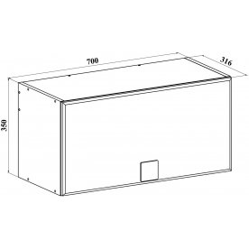 Шкаф навесной Анастасия АН-5К