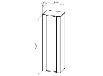 Шкаф навесной Лоук Т-21