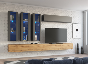 Шкаф-пенал Лоук Т-21 серый графит