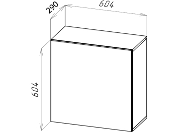 Шкаф навесной Лоук Т-6