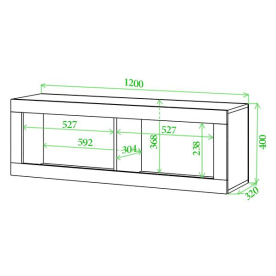 Шкаф навесной Той 2 ШК