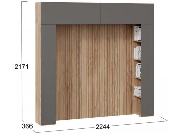 Шкаф навесной Порто СМ-393.21.022-23