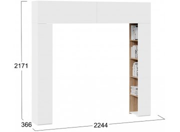 Шкаф навесной Порто СМ-393.21.022