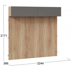 Шкаф навесной Порто СМ-393.21.023-24