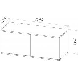 Шкаф навесной Шторм 100