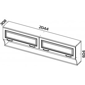 Шкаф навесной Тоскана ТД-353.12.21