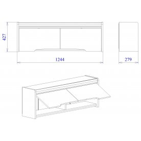 Шкаф навесной Мале