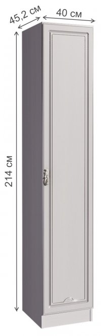 Шкаф-пенал Melania 15 рамух белый