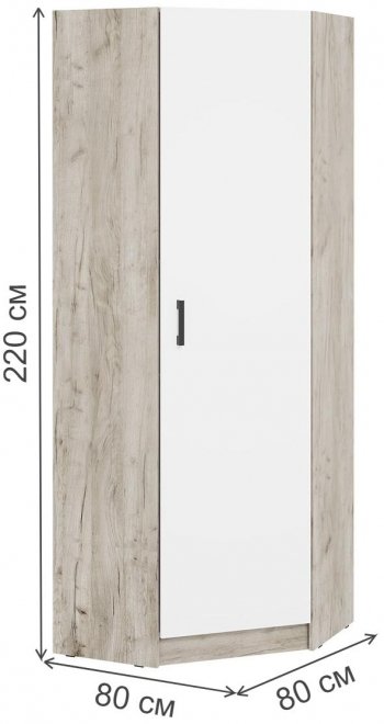 Шкаф Вега ШКУ дуб крафт серый / белый