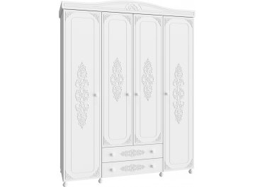 Шкаф распашной Ассоль АС-28 белое дерево