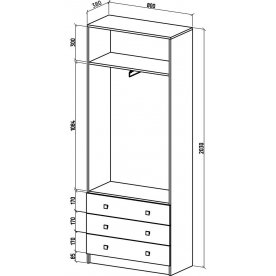 Шкаф Бостон-12