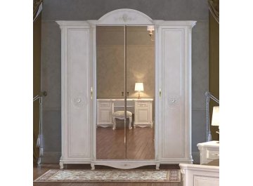 Шкаф для одежды Да Винчи 4-хдверный белый