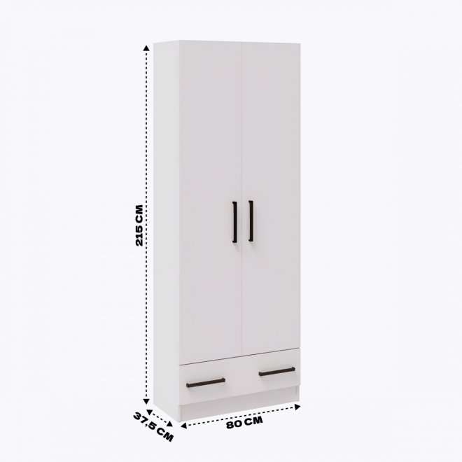 Шкаф Кевин 80 белый