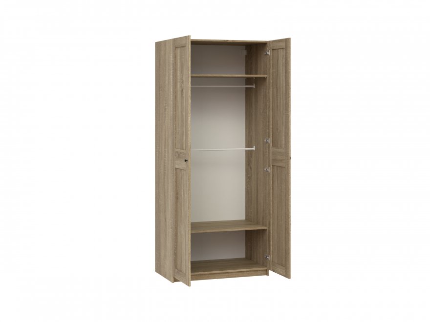 Шкаф Макс двухдверный широкий дуб сонома