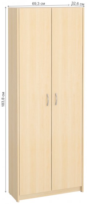 Шкаф Милана-11 дуб молочный