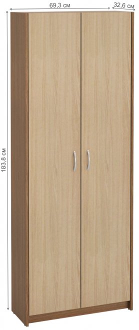Шкаф Милана-11 ясень темный / ясень светлый