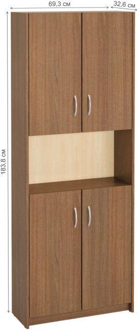 Шкаф Милана-15 ясень темный