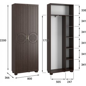 Шкаф Монблан МБ-21К