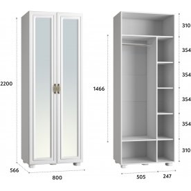 Шкаф Монблан МБ-26К