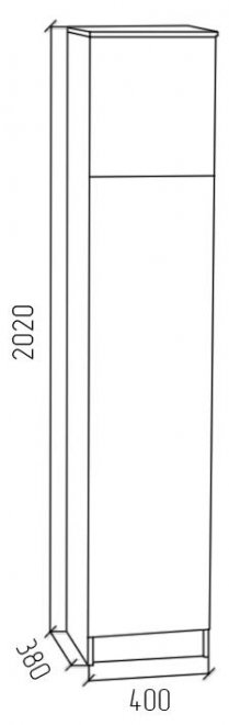 Шкаф ПРСЗ венге