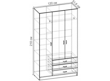 Шкаф Рио-3.8 ШР.065.1200-01