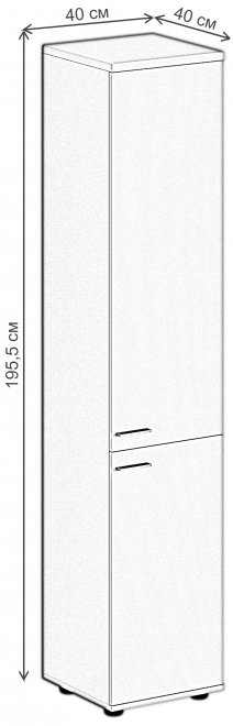 Шкаф SG.802 правый белый / дуб светлый