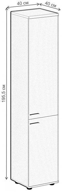 Шкаф SG.812 правый дуб светлый