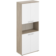 белый / дуб темный